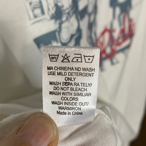 WESTERN White Cowgirls Club Graphic Print Tee Shirt Crewneck Short Sleeve - Picture 7 of 7